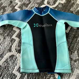 Level six neoprene long sleeve swim or activity shirt -size 4